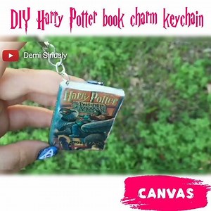 75K views · 136 reactions | Love this DIY Harry Potter Book Keychain!!!⚡️ Credit to: Demi Siriusly, link to full video and instructions below✨ | Canvas | Facebook