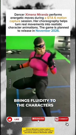 Ximena Miranda GTA 6 Motion Capture Dance Behind Scenes! Nov 2026 Release!