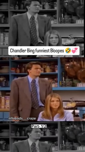 Friends craze on Instagram: "Chandler Bing funniest Bloopes 🤣💞"