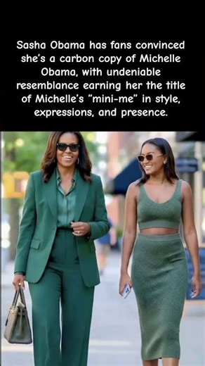 Sasha Obama Channels Mom’s Style and Presence 👀✨ #celebritynews