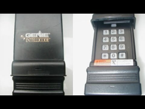 Reset & Program Genie Wireless Keypad-IC Black Model