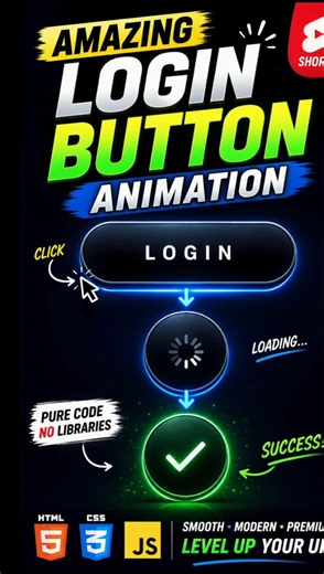 Modern Login Button Micro Interaction | HTML CSS #codewithalfa #coding #html #css #uidesign #ui #ux