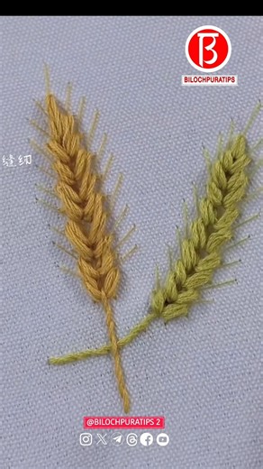 Today, I’m here to share a darning stitch technique with you—the "Wheat Stitch"! The harvest season
