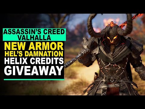 Assassin's Creed: Valhalla - NEW HEL'S DAMNATION ARMOR & WEAPONS | Helix Credits Giveaway!