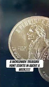 A worldwide treasure hunt starts in about a week!!!!! #findingmoney #coin #coins #quarter