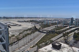 Check out the time-lapse of the former Delta Hangar, which was demolished to make way for the Automated People Mover train guideway that will soar above the LAX skyline! | LAX