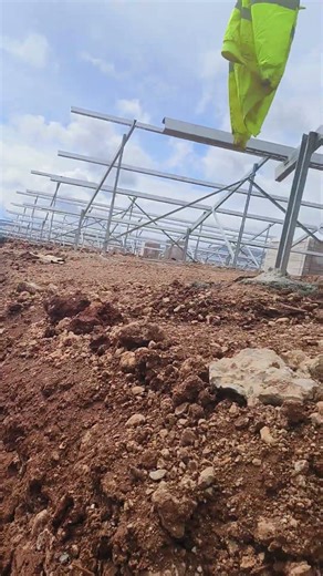 Earthing installation with solar panels #solarenergy