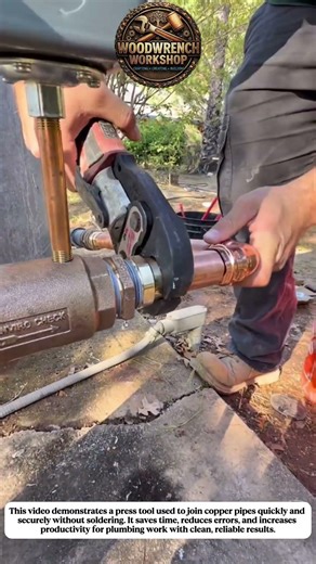 Copper Pipe Press Tool Hack – Fast Leak-Free Plumbing Connection!