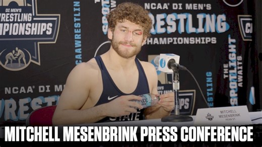 Mitchell Mesenbrink press conference after winning 2026 NCAAs