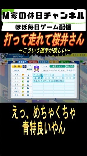 Hit and run, Sakurai-san [PowerPro 2025 Eikan Nine] #Gameplay #Eikan Nine #M Family Holiday #Powe...