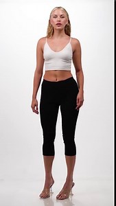 3 Pack Women's High Waisted Capri Jegging Stretch Jean Style Capris Size S -3XL Inseam 19"