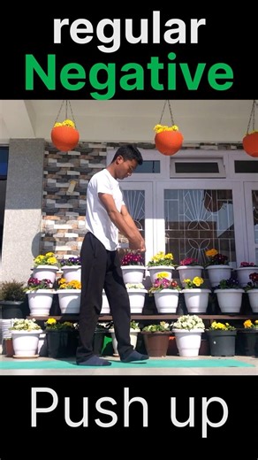 Handstand push-up step 5 –regular negative push up (Beginner Guide)