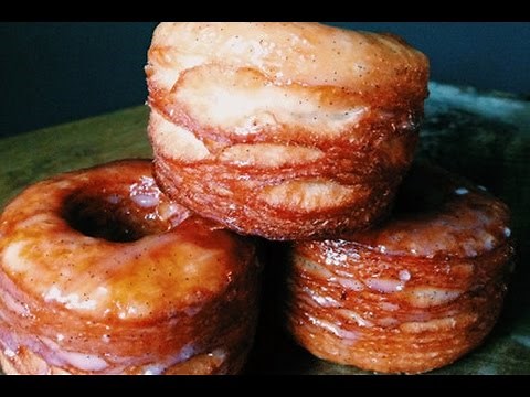 Vanilla Buttermilk Glazed Croissant Donuts recipe