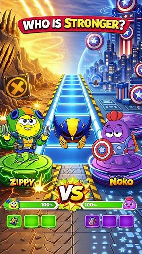 Wolverine Zippy vs Captain America Noko #shorts #cartoon #animation
