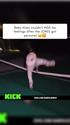 Baby Alien Gets EMOTIONAL Live After Backlash #babyalien #kick #kickclips