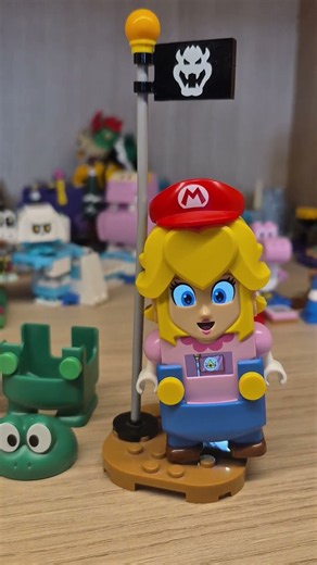 Lego Super Mario Princess Peach Mario Style #lego #princess #mario #style #original