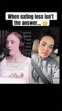 When eating less isn’t the answer 👈