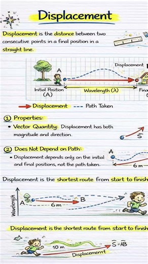 the displacement mistake everyone makes #short #physics