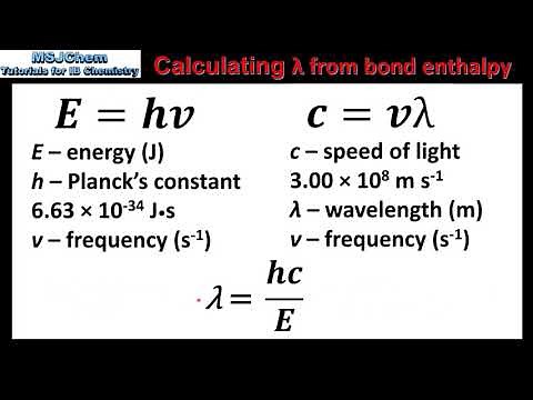 14.1 Calculating wavelength from bond enthalpy values (O2 and O3) (HL)