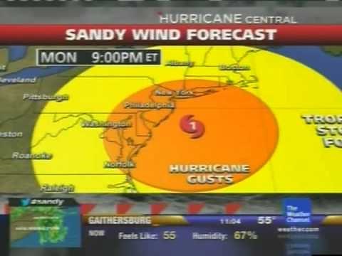 The Weather Channel - Hurricane Sandy coverage on Weekend Now - October 28, 2012