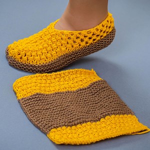 62K views · 5.2K reactions | Chaussons tricotés simples en une heure - un tutoriel pour les débutants ! | Miarti - Crochet et Tricot | Facebook