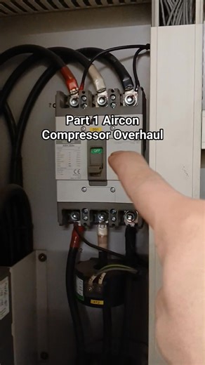 Part 1 Aircon Compressor Overhaul 1.Pump down the unit, isolate suction valve, discharge valve as well as all valves for the filter drier and water cooled condenser. 2.Switch off Main Power supply and disconnect all sensirs on the compressor. 3.Drain compressor oil into a container which the oil will.be disposed with.Pls wear rubber gloves to Avoid skin contact with the oil since it is harmful to health (seriously). Thanks for watching and God Bless. | Elec Moves