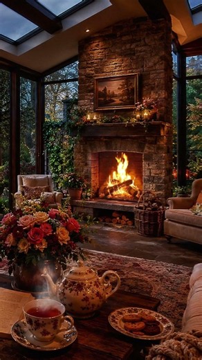 Stop Scrolling… Listen to This Fireplace 🔥 #burningfireplace #cozynights