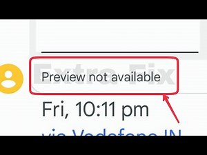 How To Fix Message Preview not available Problem Solve in Android