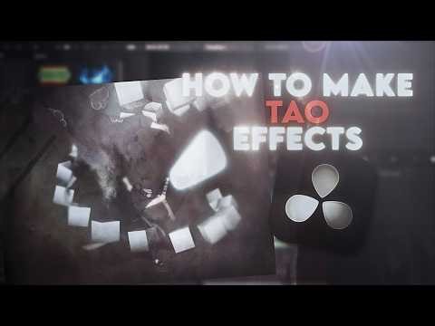 How to make Trapcode Tao inspired effects - Davinci Resolve Tutorial