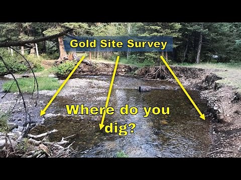 Gold Site Survey, Where to dig for gold? (Prospector Jess)