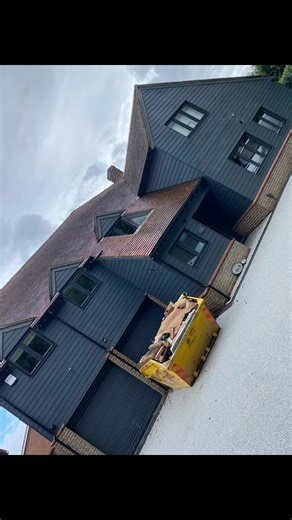 Cladding cleaned, gutters algae free, windows looking brand new over in Hempstead on this beautiful property 🤩 🏠 🧼 #itswhatwedo #claddingbrick #houseoftiktok #spiderwebs #guttercleaning