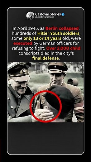 Executed Kids of Hitler’s Army #shorts