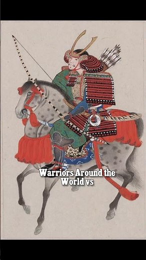How other countries depicted warriors vs Medieval europe #history #art