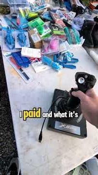Flight Sim Joystick worth £100++? 😱😱 #carboot #flightsimulator