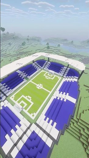 Stadium Build That's Actually INSANE #minecraft #shorts #challenge