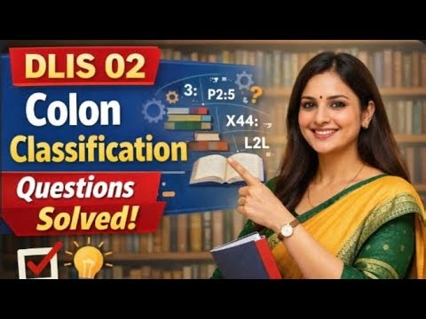 DLIS 02 Colon classification main class question #dlis #dlisupdate #vmoukotanewsexam #vmoukota#vmou