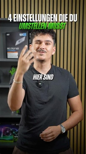 Neuer Gaming PC? 💻Diese 4 Einstellungen solltest du sofort ändern.