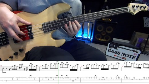 [bassnote]D7上的funk贝斯段子