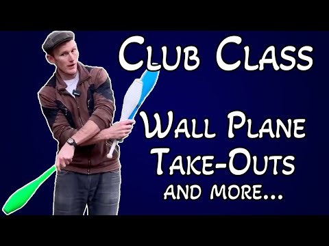 Flow Style Club Juggling Tutorial: Wall Plane Take-Outs + Swing Variations