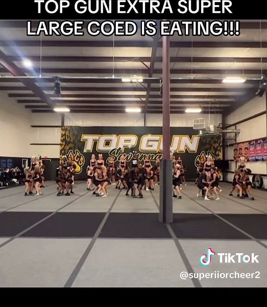 This is a joke it’s just all of top gun Savannah’s worlds teams doing a rewind #cheer #allstarcheer #cheerleading #cheertok #cheerworlds