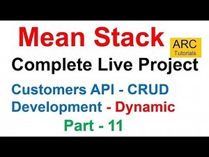 Mean stack project from scratch Part #11 - Customers CRUD API Development | Angular 11 CRUD Tutorial