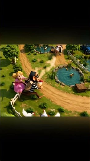 Princess Chases Cookie Thief! 😱👑🍪 Monkey on the Run at Old MacDonald Farm! 🚨