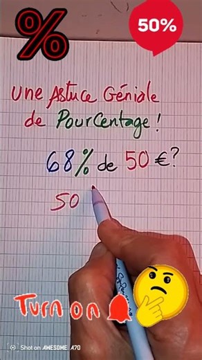 99%l'ignorent#la meilleure astuce pourcentage# jamais enseignée#calcul rapide #mathstricks