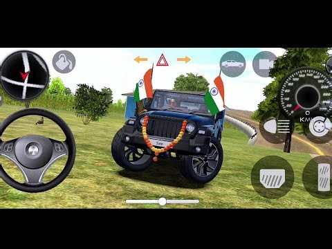 Dollar Song !! Modified Mahindra Black Thar gadi ! Indian cars Simulator 3D !! Gadi Game !! video 6