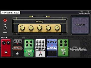 Digitech RP360 XP Demo-3 (1970's Sound) - Marshall, Laney, Fender, Hiwatt, Vox Amp Models