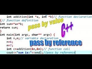 POINTER 4: PASS BY VALUE AND PASS BY REFERENCE IN C++ IN 3 MINUTES