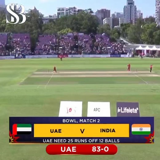 435K views · 7.6K reactions | Unbelievable Finish! Dubai Knocks India Out in a Dramatic Chase " #DubaiMagic #INDvDUB #CricketHistory #T20Thriller #shortsperball | Shorts per ball | Facebook