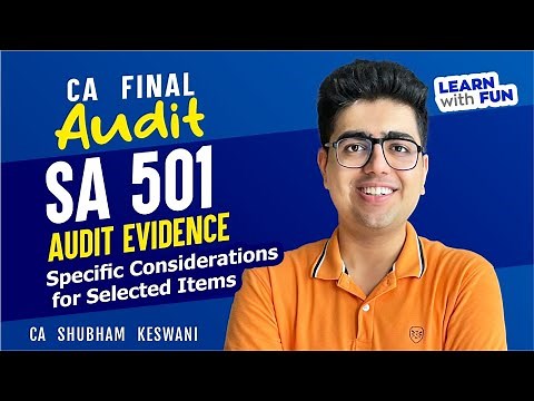 SA 501 Revision | CA Final Audit | CA Shubham Keswani (AIR 8)