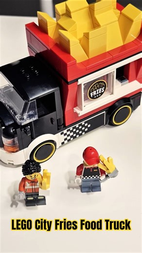 Satisfying LEGO Fries Food Truck Build! #lego #shorts