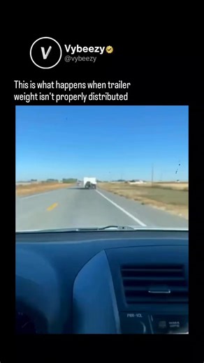 vybeezy on Instagram: "At highway speeds, even a tiny shift in weight can turn a stable vehicle into a dangerous one in seconds 🚗⚠️ Vehicles are designed around balance. When the weight is centered, forces stay predictable. But once a load is uneven, unsecured, or stacked too high, every steering correction creates a bigger swing than the last. That side-to-side sway builds momentum fast, stressing the suspension, reducing tire grip, and eventually causing the load to slide, tip, or fly off ent